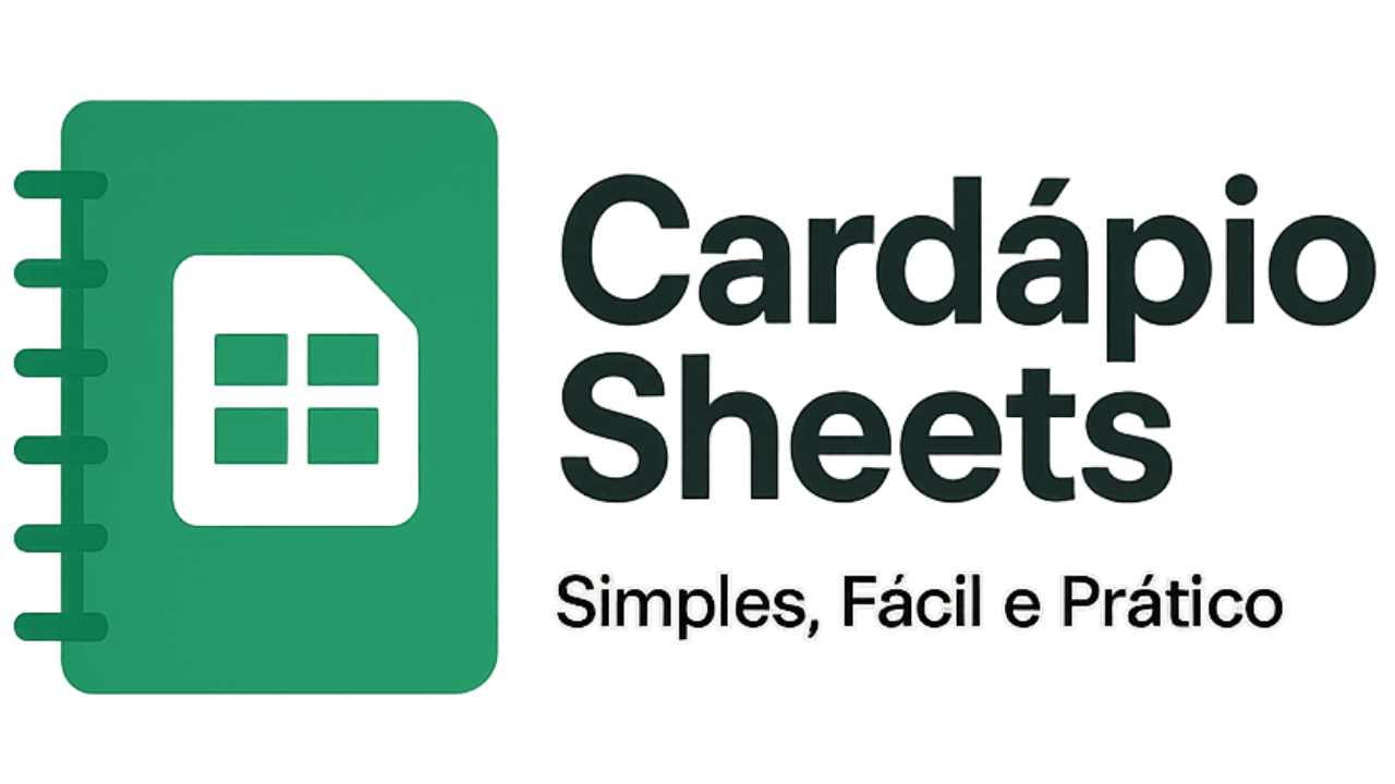 Cardápio Sheets